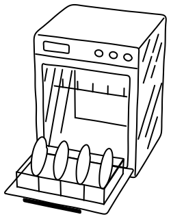 Dishwasher from the Cooking #1 shape library