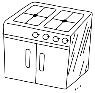 Stove from the Cooking #1 shape library