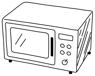 Microwave from the Cooking #1 shape library