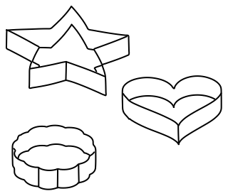 Cookie Cutters from the Cooking #1 shape library