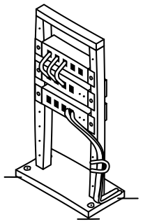 Two-Post Open Rack from the Data Centers and AI shape library