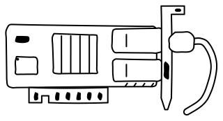 Network Interface Card from the Data Centers and AI shape library