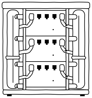 Rack Cable Management from the Data Centers and AI shape library