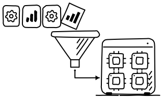 Job Queue from the Data Centers and AI shape library
