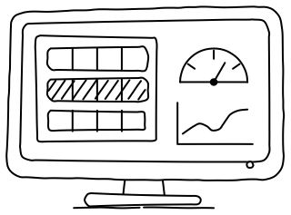 Monitoring Dashboard from the Data Centers and AI shape library