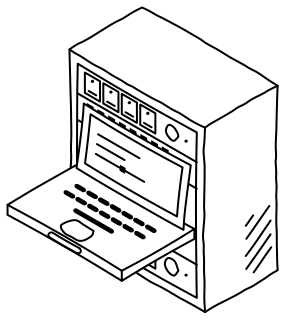 KVM Console from the Data Centers and AI shape library