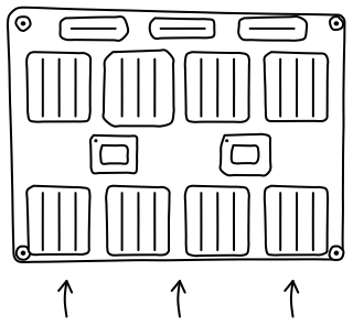GPU Baseboard from the Data Centers and AI shape library