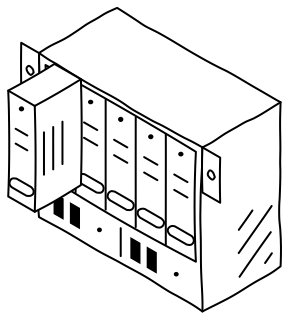 Blade Chassis from the Data Centers and AI shape library