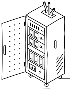 Server Rack from the Data Centers and AI shape library