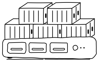 Containers from the Data Centers and AI shape library
