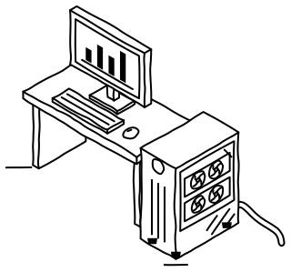 AI Workstation from the Data Centers and AI shape library