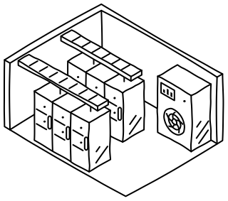 Data Hall from the Data Centers and AI shape library