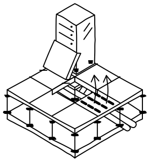 Raised Floor from the Data Centers and AI shape library