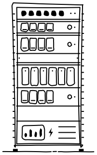 Rack Elevation from the Data Centers and AI shape library