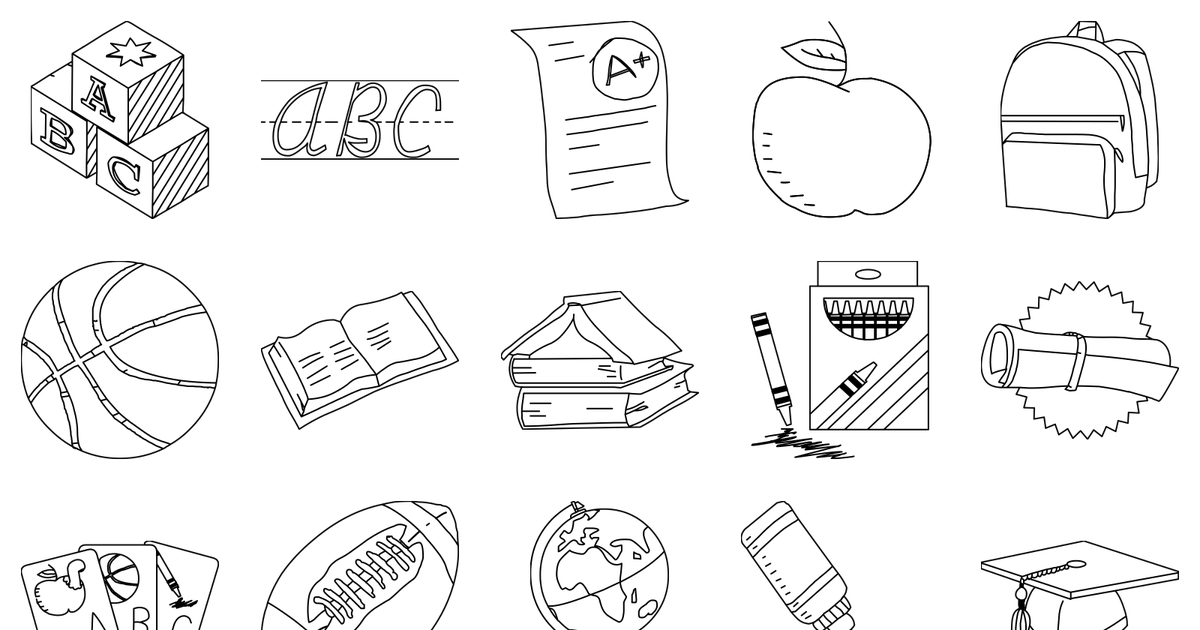 A selection of shapes from Education