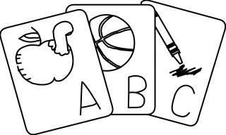 Flash Cards from the Education shape library