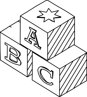 ABC Blocks from the Education shape library