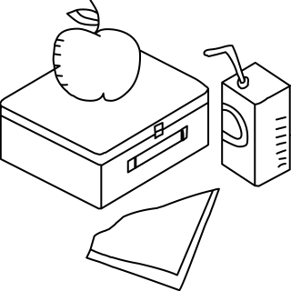 Lunchbox from the Education shape library