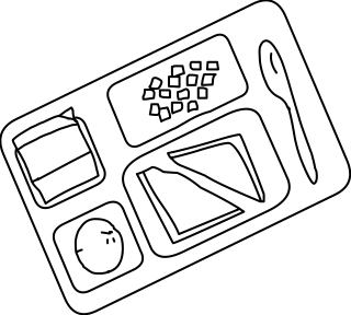 Lunch Tray from the Education shape library