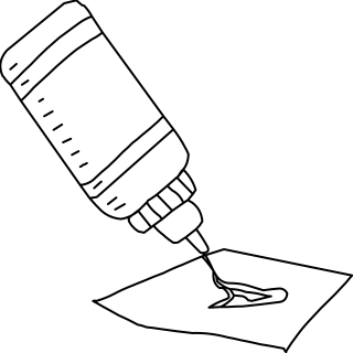 Glue from the Education shape library