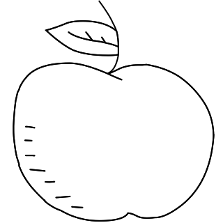 Apple from the Education shape library