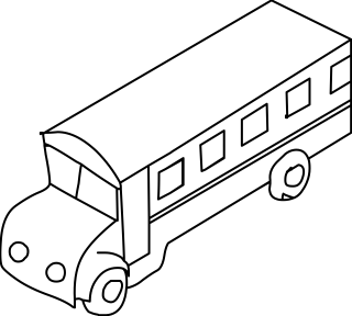 School Bus from the Education shape library