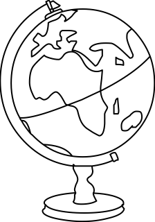 Globe from the Education shape library
