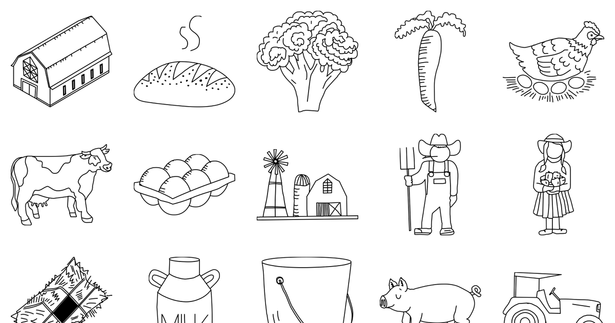 A selection of shapes from Farm