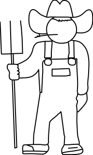 Farmer (Man) from the Farm shape library
