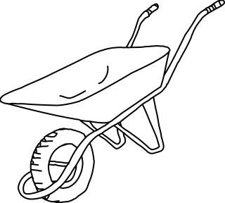 Wheelbarrow from the Farm shape library