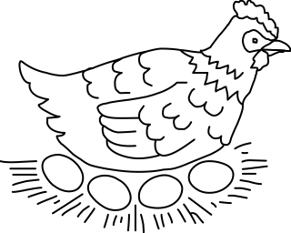 Chicken from the Farm shape library