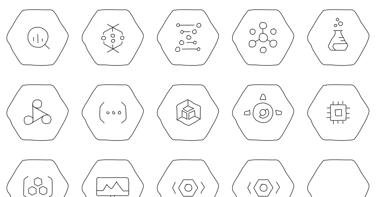 A selection of shapes from Google Cloud Shapes