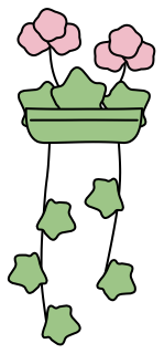 Ivy-leaf Geranium from the Green Walls shape library