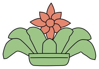 Bromeliad from the Green Walls shape library