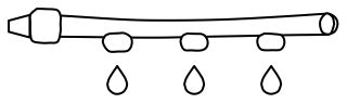 Drip Line with Emitters from the Green Walls shape library