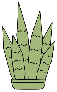 Snake Plant from the Green Walls shape library