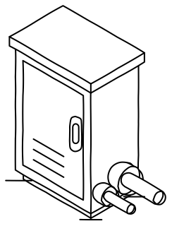 Equipment Cabinet from the Green Walls shape library