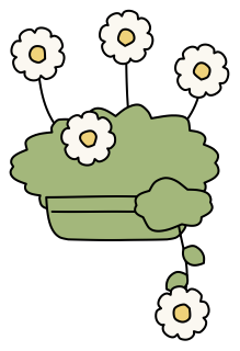 Seaside Daisy from the Green Walls shape library