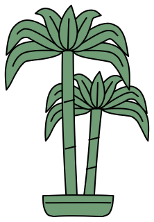 Dracaena 'Janet Craig' from the Green Walls shape library