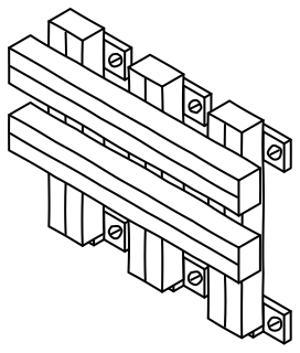 Mounting Frame and Rails from the Green Walls shape library