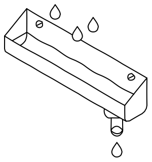 Drainage Gutter from the Green Walls shape library