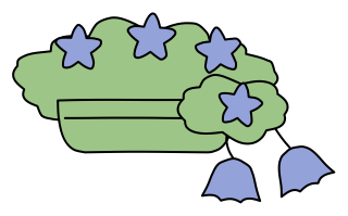 Bellflower from the Green Walls shape library