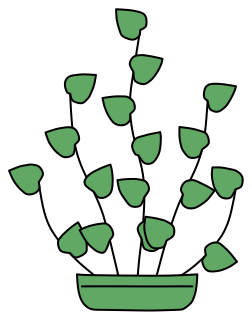 Creeping Fig from the Green Walls shape library