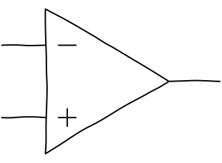 Op-Amp from the Hobby Electronics Notebook shape library
