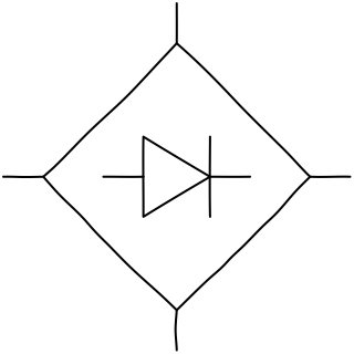 Bridge Rectifier from the Hobby Electronics Notebook shape library