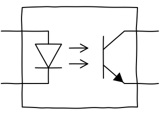Optocoupler from the Hobby Electronics Notebook shape library