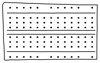Breadboard from the Hobby Electronics Notebook shape library