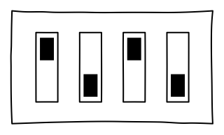 DIP Switch from the Hobby Electronics Notebook shape library