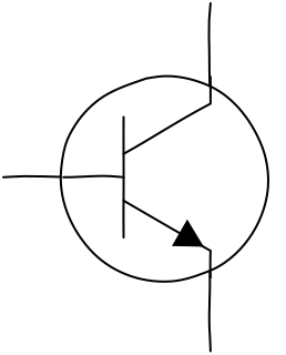 NPN Transistor from the Hobby Electronics Notebook shape library