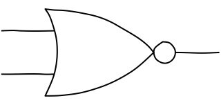 NOR Gate from the Hobby Electronics Notebook shape library